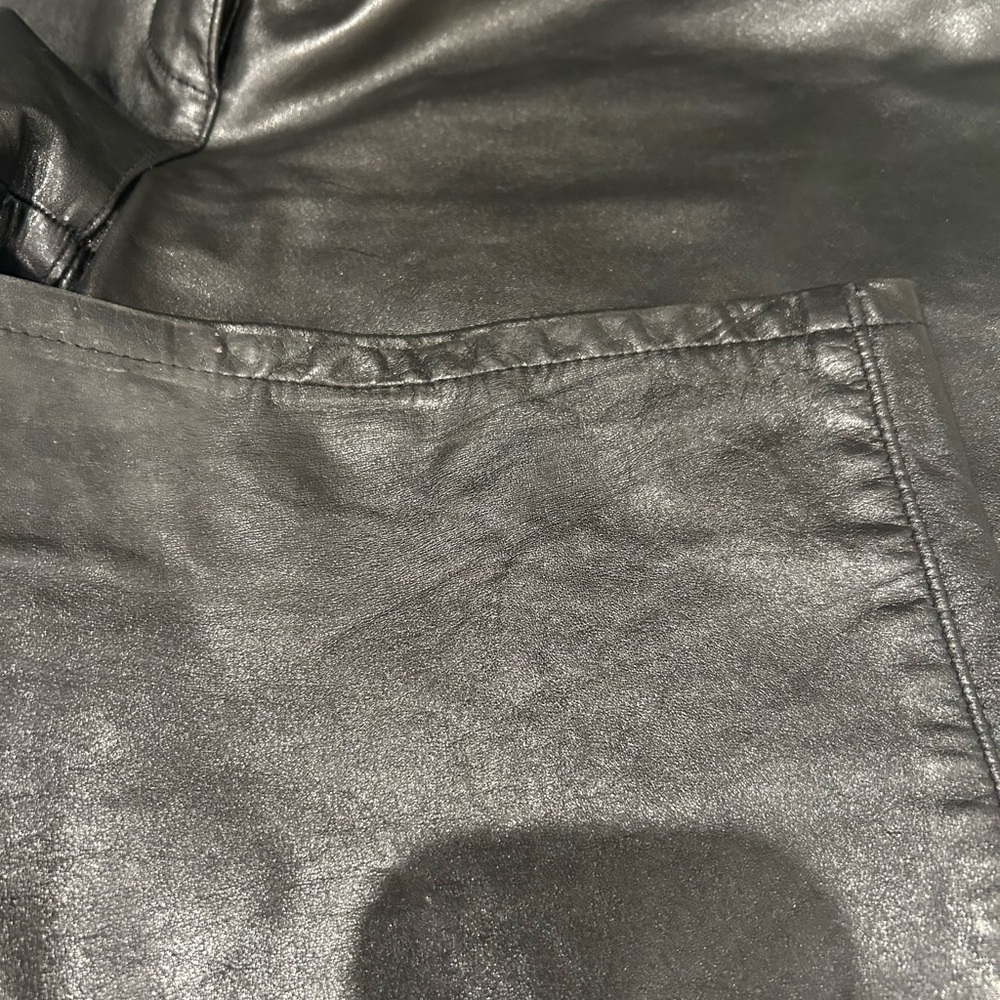 RUDSAK Black Leather Straight-Leg Pants - Picture 11 of 12
